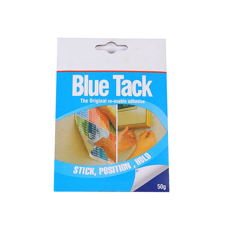 50/75g Blue Tack wieder verwendbarer Kleber Kitt Sticky Tack ungiftig abnehmbare Wand Safe Tack Kitt für Poster Foto rahmen Party