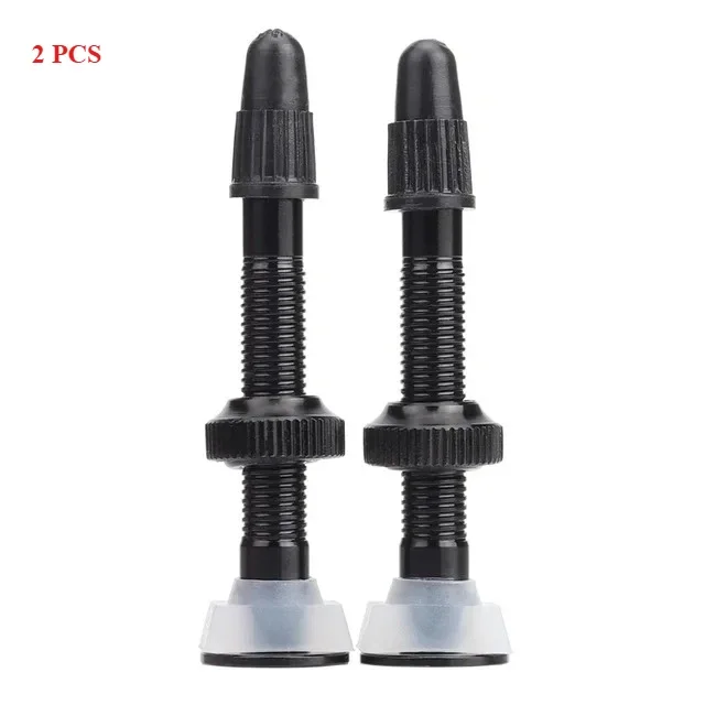 Bicycle Tubeless Valve 1/2PCS 40mm Bicycle Tubeless Valve Aluminum Alloy Road Bike Nozzle