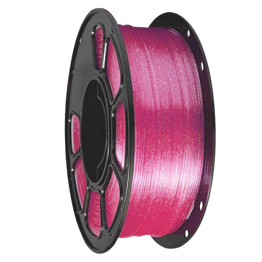 Petg 크리스탈 스파클링 로즈 3D 프린터 PLA 필라멘트 1.75mm Petg 크리스탈 스파클링 로즈 레드 3D 프린터 재료 250g 500g 1Kg