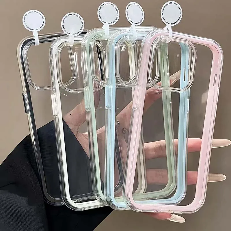 Luxury Candy Color Frame Phone Case - Premium Design Protective Cover