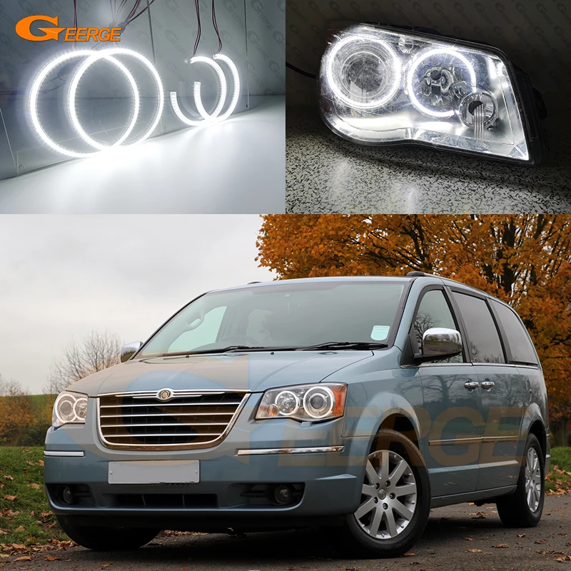 

Geerge For Chrysler Grand Voyager V RT 2008-2016 Excellent Ultra Bright LED Angel Eyes Kit Halo Rings Day Light