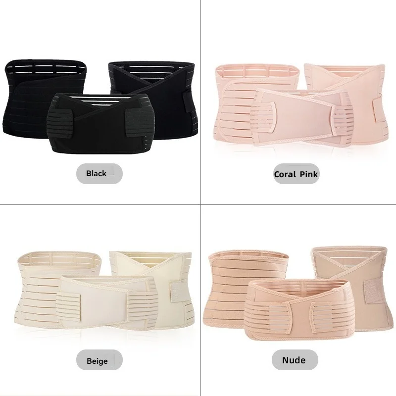 Postpartum Belly Band Belly Band 3 in 1 Postpartum Belly Wrap-Recovery Belly/Waist/Pelvis Belt Black Postpartum Belly Band Abdominal Binder M L XL XXL