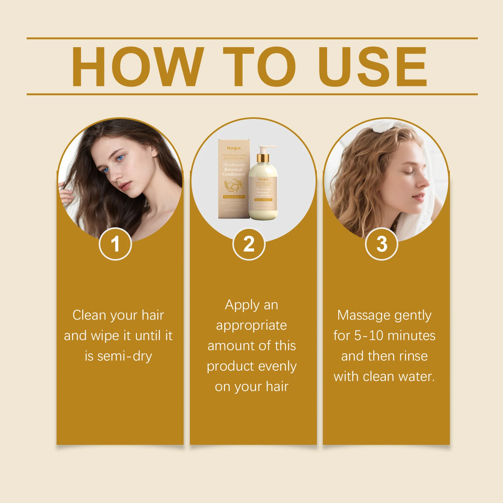 Nourishing & Smoothing Conditioner - A Daily Gentle Conditioner for Improving Dryness & Frizz and Keeping Hair Hydrated