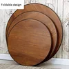 Round Folding Tea Coffee Table, Japanese-Style Low Table, Dining Table,  Small Desk, for Tatami Sitting on The Floor 6
