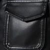 TRAF Spring Leather Men's Youth Trend Autumn And Winter New Slim Korean Version Of Handsome Men's Coat Leather Jacket Men 4