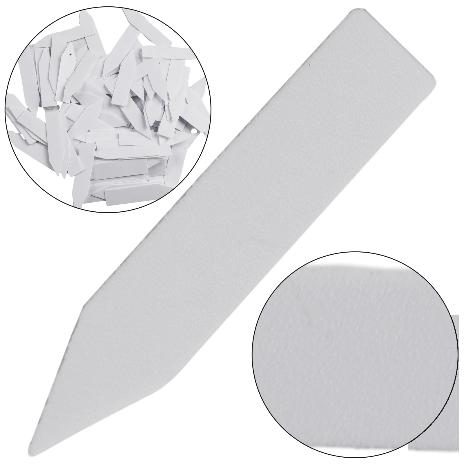 Garden Labels 100pcs Plant Accessories Flower Pots Plastic Tags Nursery Markers Label Tray Mark DIY Tool
