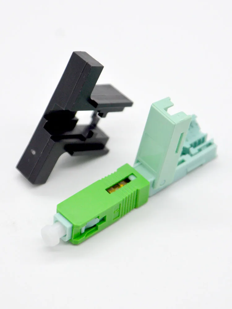 100pcs FTTH Optic Fiber Quick Connector Adapter Single Mode SC/UPC/APC Fast Connector With Cold Tool  Special Wholesale