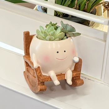 Smiling Face Swing Flower Pot 1