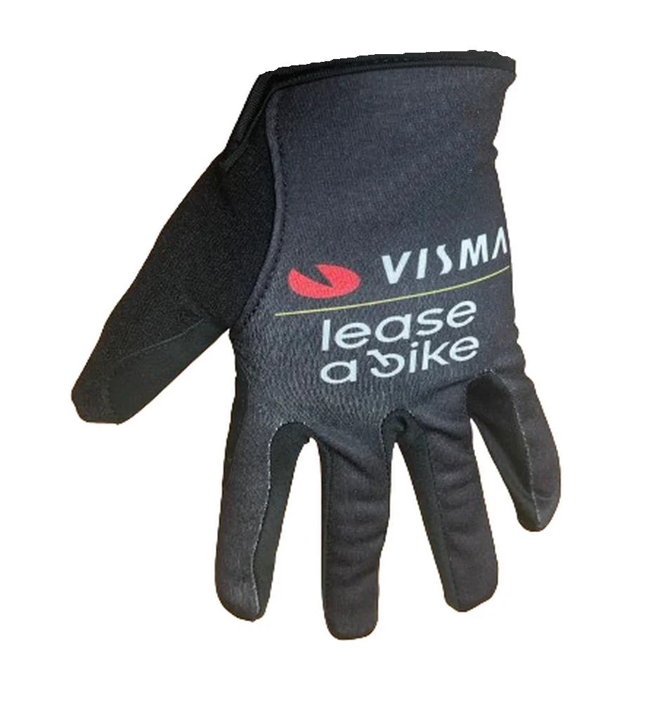 

Зимние флисовые термоперчатки 2024 VISMA Team, одна пара, Закрытые Пальцы, велосипедные трикотажные перчатки MTB Road Mountain, гелевые перчатки