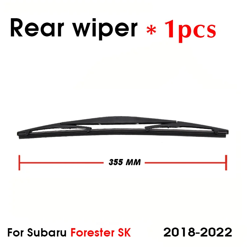 Car Wiper Front Rear Wiper Blades Set For Subaru Forester SK 2018 2019 2020 2021 2022 Front Rear Window 26"+16"+14" 2