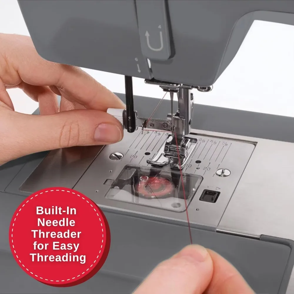 Singer Heavy Duty 4452 High Speed Sewing Machine With Accessory Kit Strong Motor With Enhanced Piercing Power, 110 Stitch