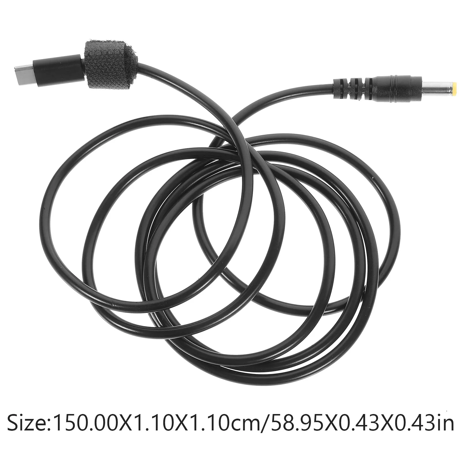 Type-C - Dc 전원 코드 5.5x2.5mm 충전 케이블 노트북 데스크탑 모니터용 경량 휴대용 고속 충전 어댑터 LED 스트립