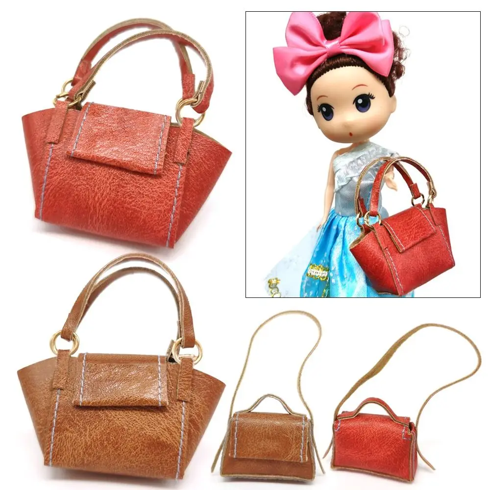 

Fashion Doll Handbag for 1/6 Doll Accessories Doll Handbag Lady Leather Bag Mini Bag Dollhouse Purse Accessories Dollhouse Toys