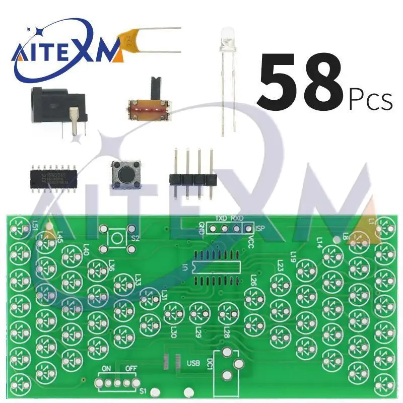 Fxndknjks Kit Fai-da-Te A Clessidra Elettronica 5V Kit Di Produzione