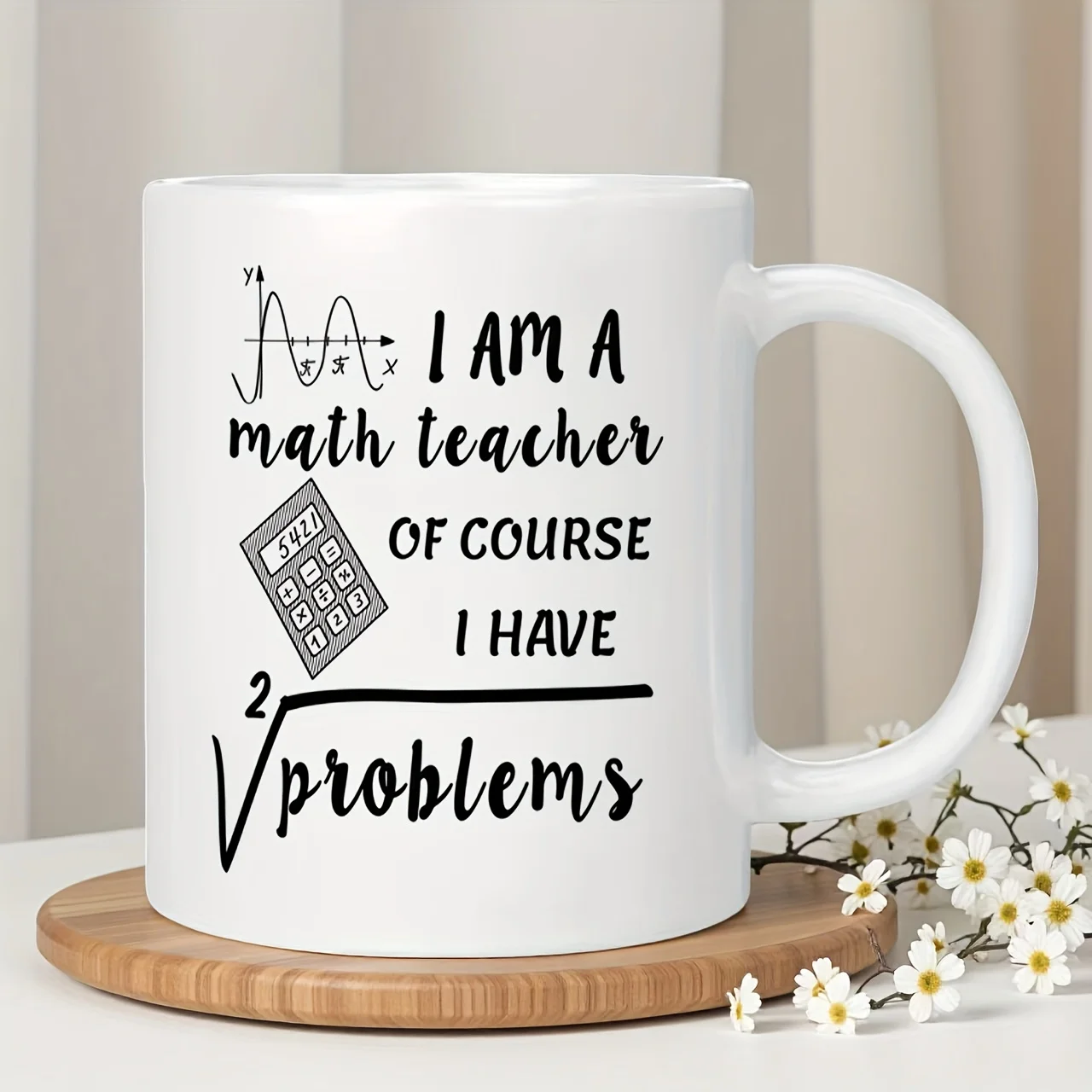 „Ich bin Mathe – natürlich habe ich Probleme!“ Lustige Tasse (350 ml), Geschenkidee für Lehrer_voghion.com