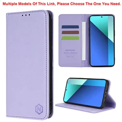 Premium Magnetic Leather Wallet Phone Case with Card Slots and Flip Cover for Galaxy S10 Plus (Lavender)