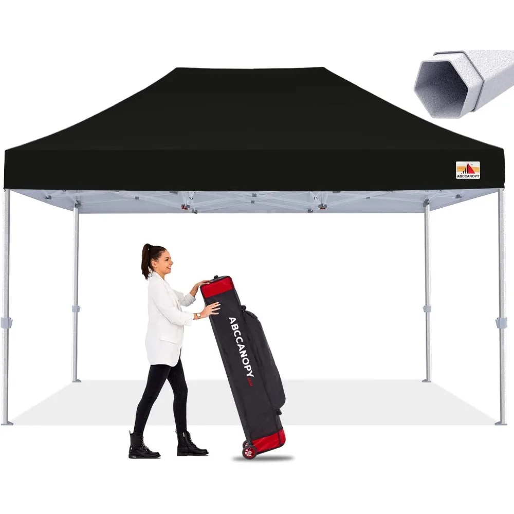 

Commercial Ez Pop Up Canopy Tent 10x15 Premium-Series, Black Freight free