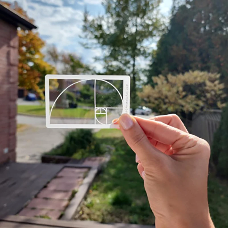 Art Drawing Tools 1/4 PCS Golden Ratio Viewfinder Viewfinder Art Tool Golden Ratio Clear Section Viewer