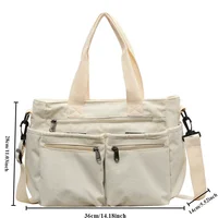 Korean Style Corduroy Tote Bag for Women – Large Capacity Shoulder & Crossbody Handbag, Casual Worker & Commuter Carryall 2025 - Image 6
