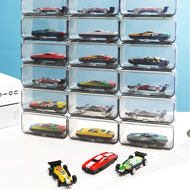 Acryl Lagerung Box für Hot Wheels Auto Tomica Matchbox Diecast 1:64 Voiture  Display Box Pädagogisches