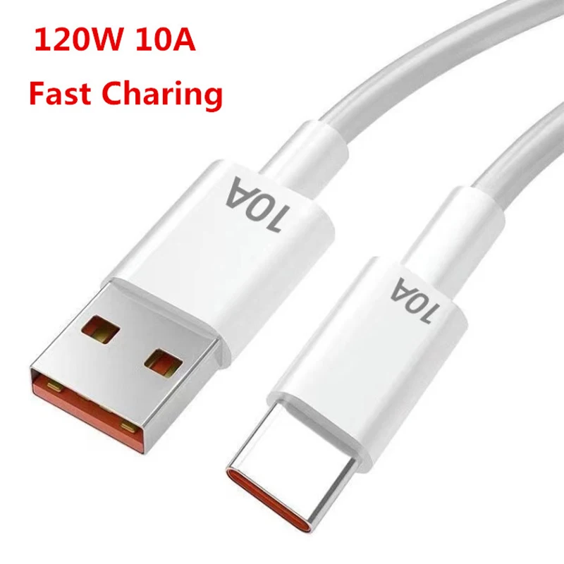 

120W 10A USB Type C USB Cable Super Fast Charing Line for Mobile Phone Quick Charge 0.25m/1m USB C Cables Data Cord