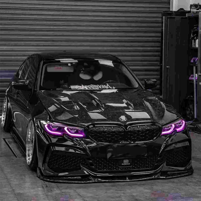 J ONE BMW G20 G21 G28 3 Series 2019-2022 Laser DRL RGB Multicolor LED Board CSL Style Daytime Running Lights Lemon Yellow DRL 2