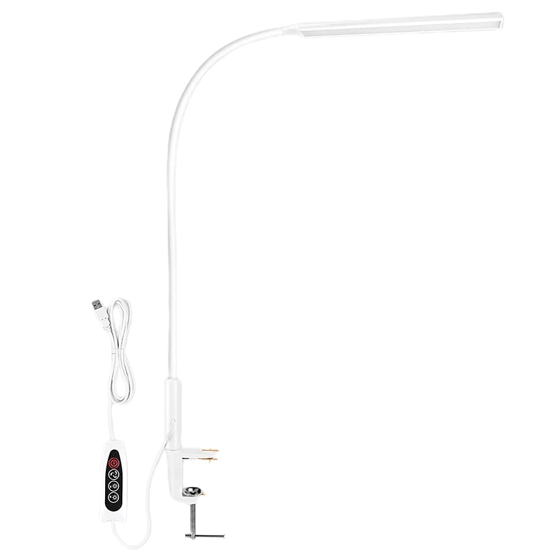 

LED Desk Lamp, Swing Arm Table Lamp With Clamp, Flexible Gooseneck Task Lamp, Eye-Caring Architect Desk Light