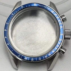 Moonswatch Chronograph Quartz Watch with Sealed Metal Case - Moon Back cover (Blue - 1)