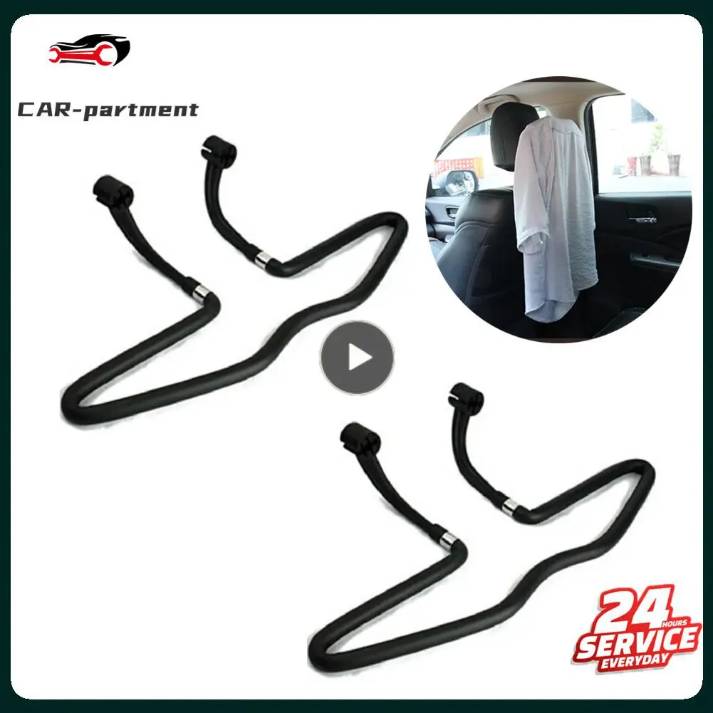 Car Hanger Coat Back Seat Headrest Hangers Universal Clothes Suit Trousers Phone Holder Rack Hook Cloth Drying Rod Auto Supplies