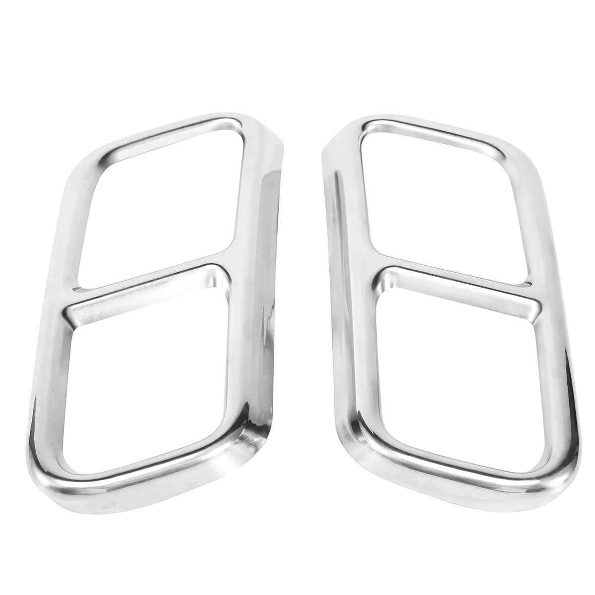 

Stainless Steel Car Rear Dual Exhaust Muffler Pipe Cover Trim Tail Throat Frame for Benz GLK X204 CLS W218