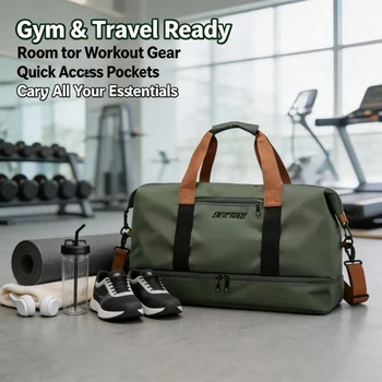 Borsa da viaggio sportiva per brevi distanze, borsa fitness portatile, borsa a tracolla, borsa a spalla, borsa da viaggio per il weekend