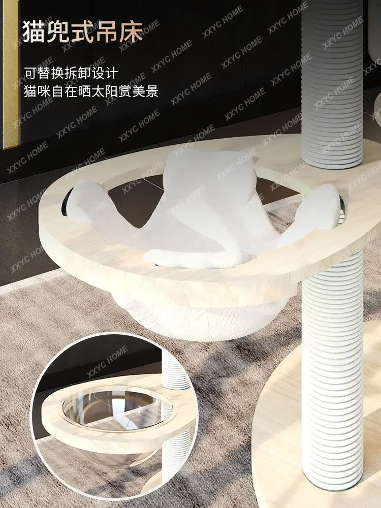 Cat Climbing Rack Large Nest Tree Integrated Luxury Stable Cloth Doll Cat Rack Jumping Platform Toy