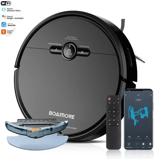 3600PA Vacuum Cleaner Robot,Smart Voice Control,Wireless Auto Charging,Floor Sweeper,Navigation Area On Map,Cleaning Robot 1
