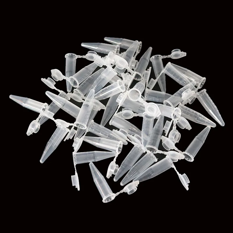 Modern Laboratory Transparent Ultra-fine Plastic Centrifuge Test Tube Container Lid 50 Pcs / 0.5ml Laboratory Supplies plastic test tubes,centrifuge tube