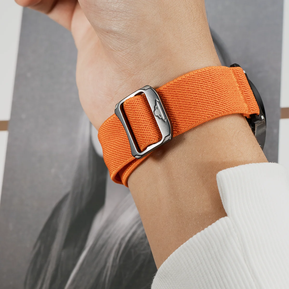 Premium Elastic Nylon Watch Strap - 22mm/20mm Universal Fit