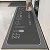 Mat for Kitchen Pvc Waterproof Carpet Anti-slip Home Decoration Area Rug Leather Entrance Doormat Alfombra De Cocina 주방 깔개 2