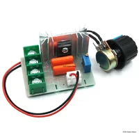 AC 50-220V 2000W 25A Motor Speed Controller SCR High-power Electronic Voltage Regulator Module Motor LED Dimmers Speed Control - Image 3