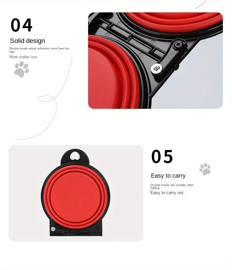 Title 5, Foldable Silicone Pet Bowl Portable Puppy Food ...