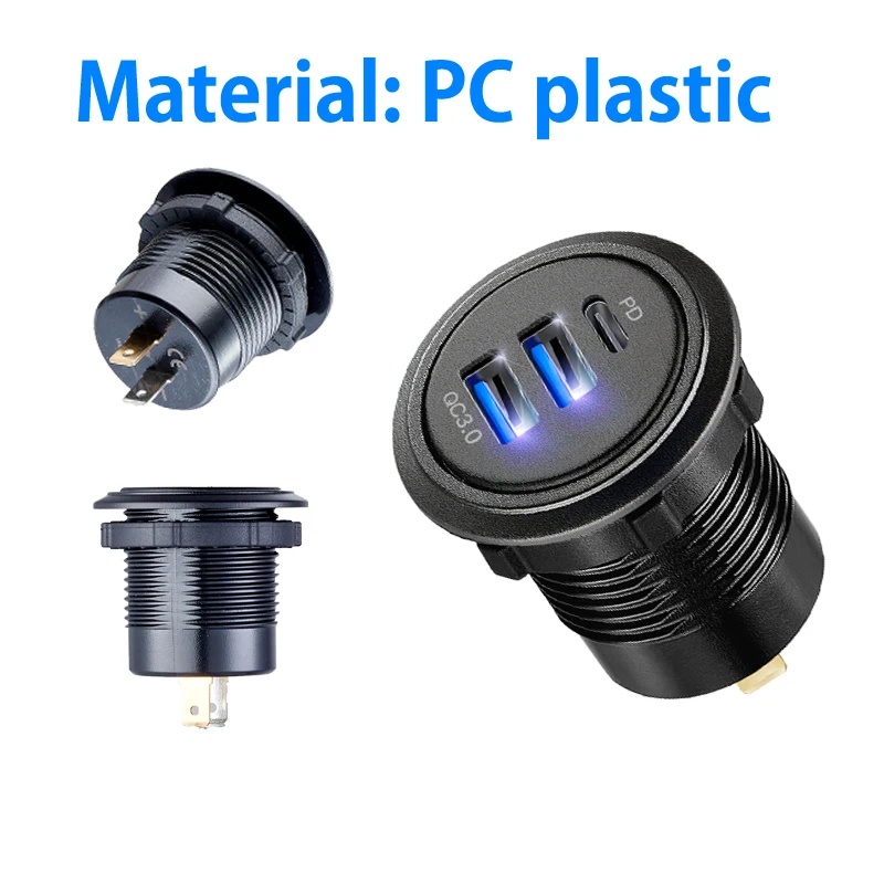 USB C car charger outlet adapter marine 12v super fast power