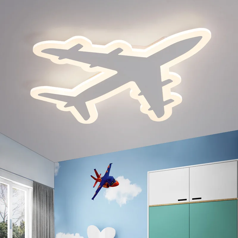 DIY Acrylic Airplane LED Ceiling Light Modern Kids Bedroom Ceiling lamp decorative home indoor lighting - AliExpress