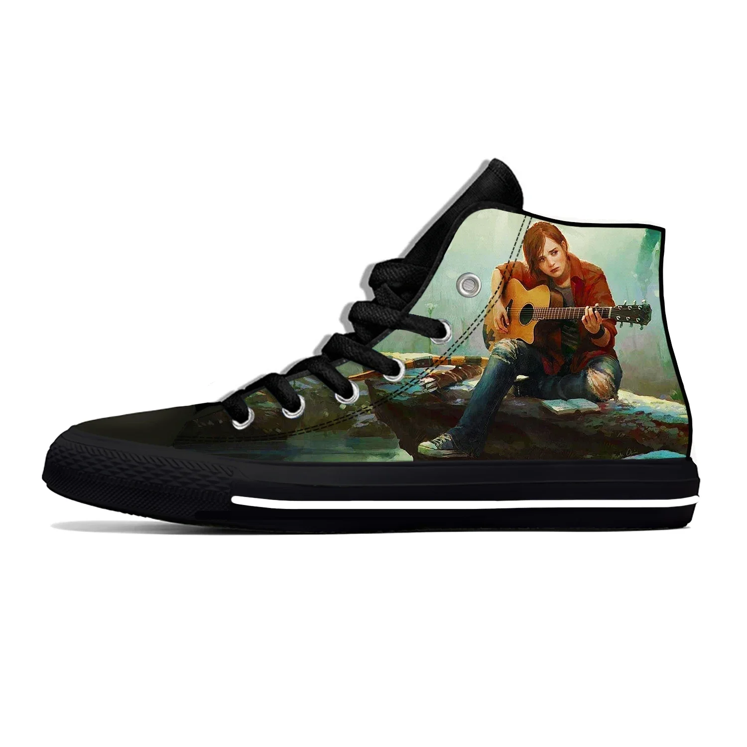 The Last of Us Part II Lightweight Cloth 3D Print Fashion High Top Canvas Shoes Mens Womens Teenager Casual Breathable Sneakers 2