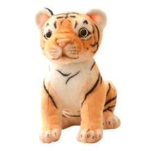 

25/30cm Small Baby Tiger Stuffed Dolls Plush Forest Animal Plush Toy Lying Sitting Standing Cute Comforting Plushie Kids Gift