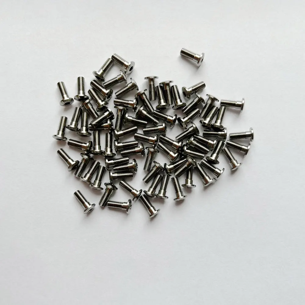 

M3 X 4 5 6 8 10 12 14mm GR5 TC4 Titanium Alloy Thin Head Flat Head Steps Screw Bolts Hex Allen Socket for Model Aircraft Car DIY