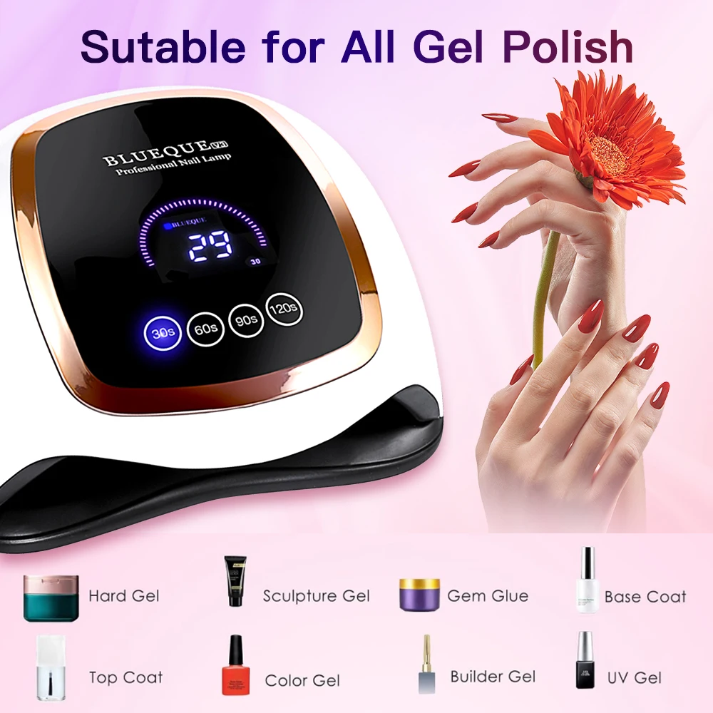 V3 UV LED Nail Lamp 180W Professional Nail Curing Lamps for Home Salon Led Drying Lamps for Nail Equipment Dryer for Gel Polish 2