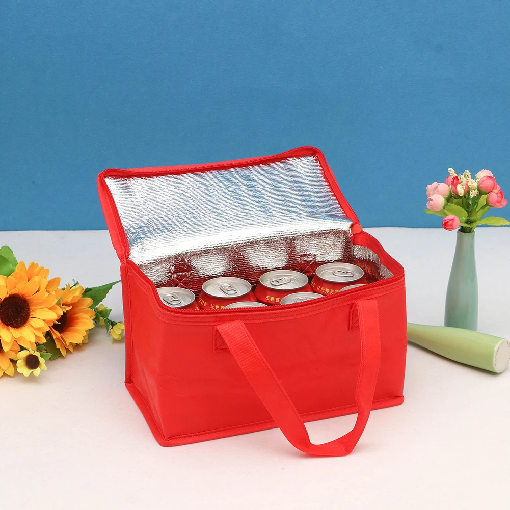 Cooler Bag Portable Drink Beer Insulation Cooler Bag Outdoor Picnic Lunch Bento Thermal Box Camp