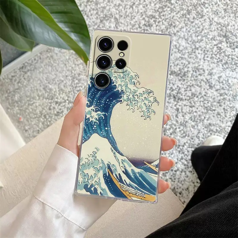 Hokusai Great Wave Japanese Art Clear Phone Case