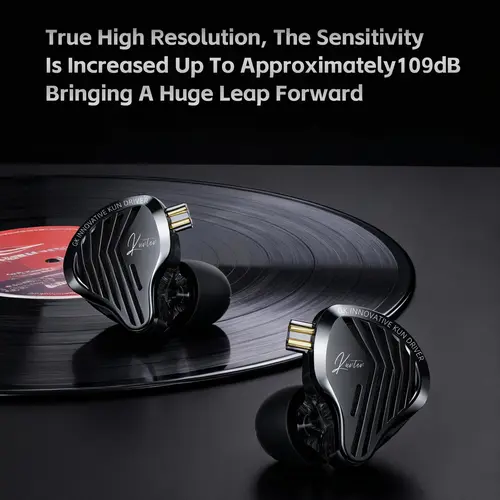 GK KUNTEN Dynamic Drive Headphones HIFI Heavy Bass Earbuds Sports Metal Headphones Detachable Headphones 2PIN KZ Zenith EDX - Image 2