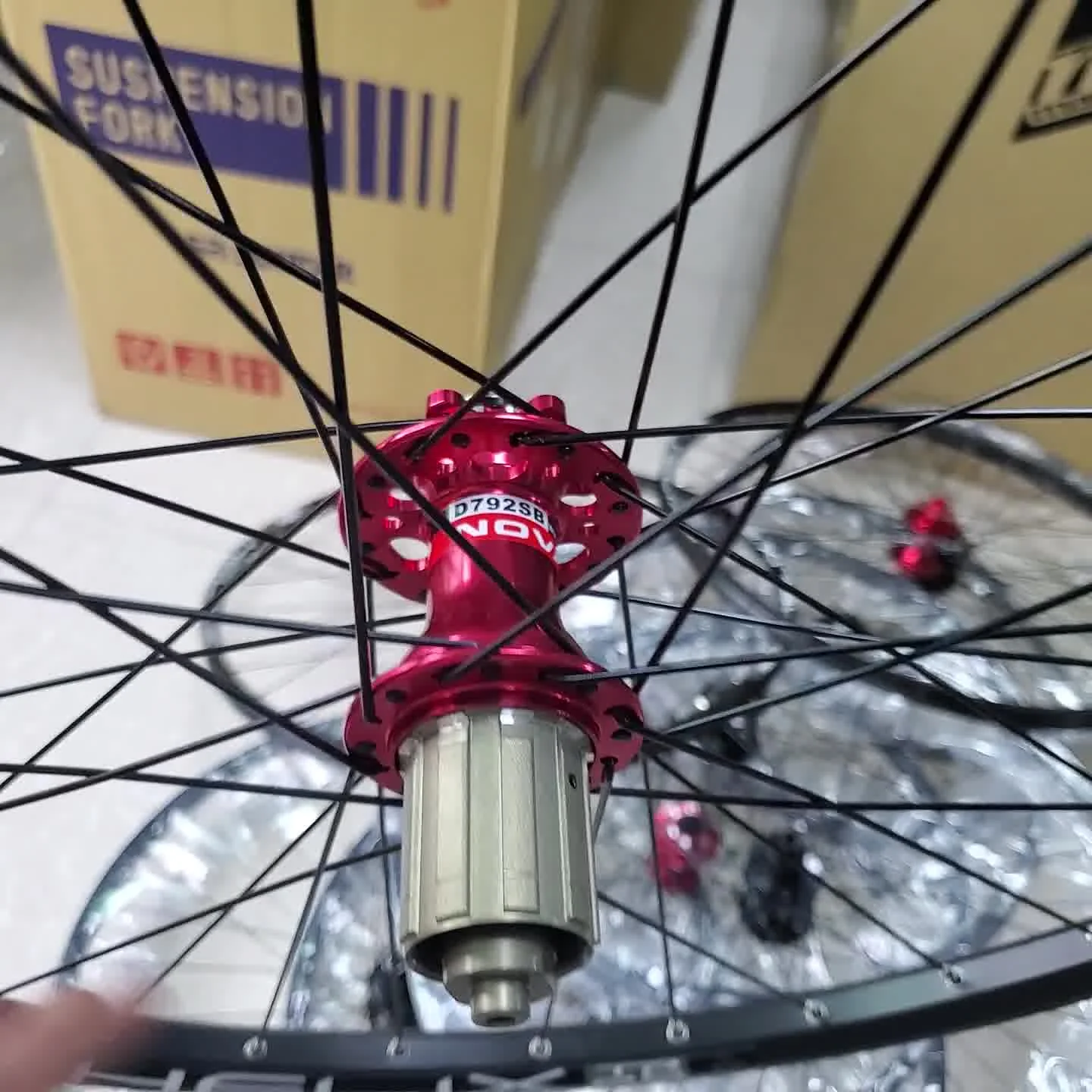 Novatec-ロードバイク用ハブd791sb/792sb,ディスク,2023x12mm,100x12mm