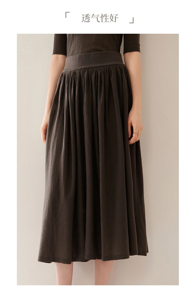 Women's cashmere silk skirt casual wear