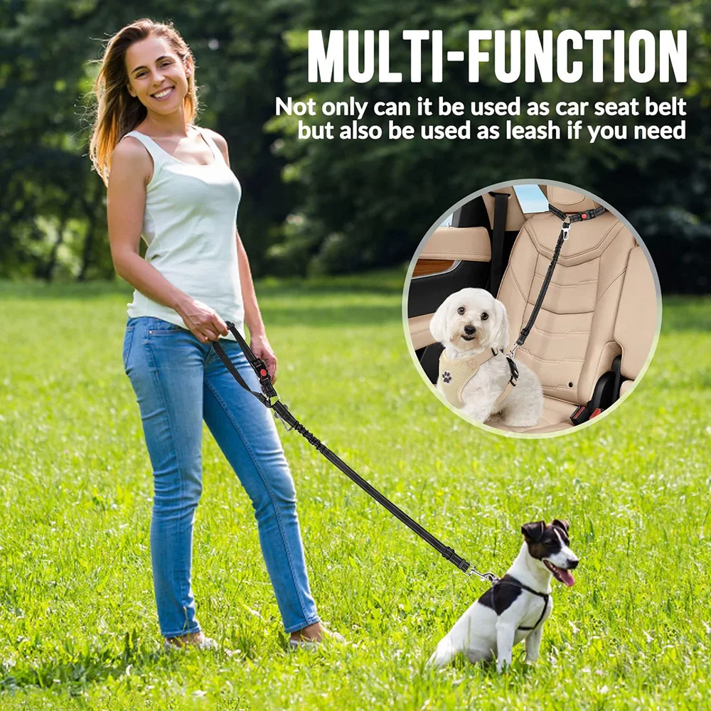 犬用リード ドッグ シートベルト 3-in-1 シートベルトハーネス compass1687325315.jpg